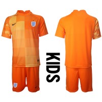 Camiseta Inglaterra Portero Visitante Equipación para niños Mundial 2022 manga corta (+ pantalones cortos)